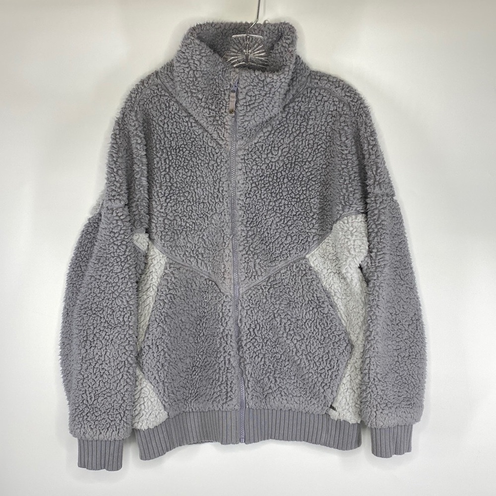 Prana Women's Permafrost Cuddly Fleece Full Zip Jacket Size Large